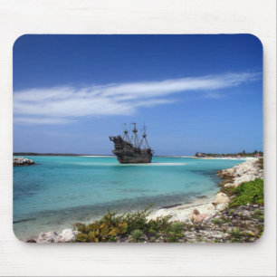 Mousepad Navio de pirata das caraíbas