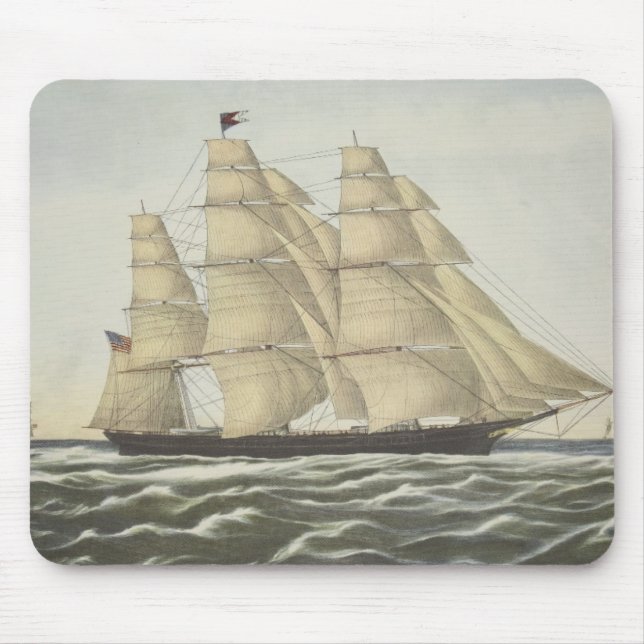 Mousepad Navio de tosquiadeira, nuvem de voo (Frente)