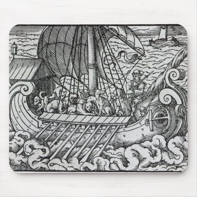 Mousepad Navio de Viking (Frente)