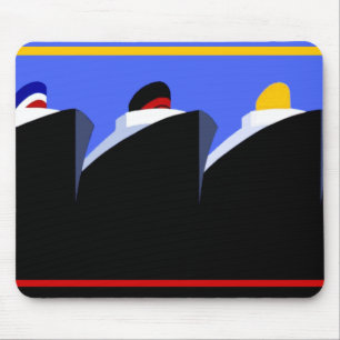 Mousepad Navios de cruzeiro Poster vintage Ocean Liner