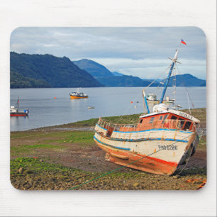 Mousepad Navios de pesca, Hornopiren, Chile