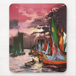 Mousepad Navios no Porto de La Rochelle Arte