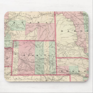 Mousepad Nebraska, Dakota, Idaho, Montana e Wyoming