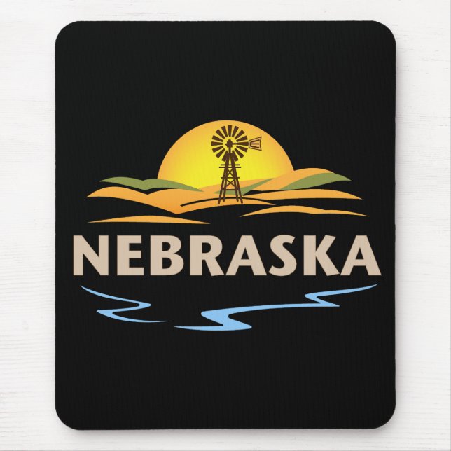 Mousepad Nebraska Estados Unidos da América (Frente)