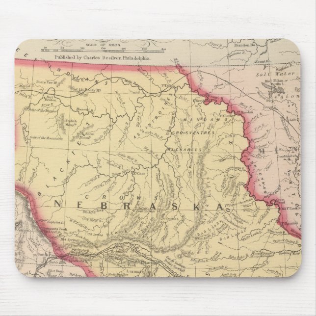 Mousepad Nebraska, Kansas, Novo México (Frente)