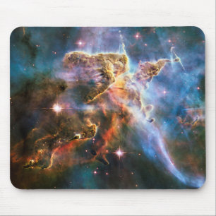 Mousepad Nebulosa da galáxia espacial. Estrelas e astronomi