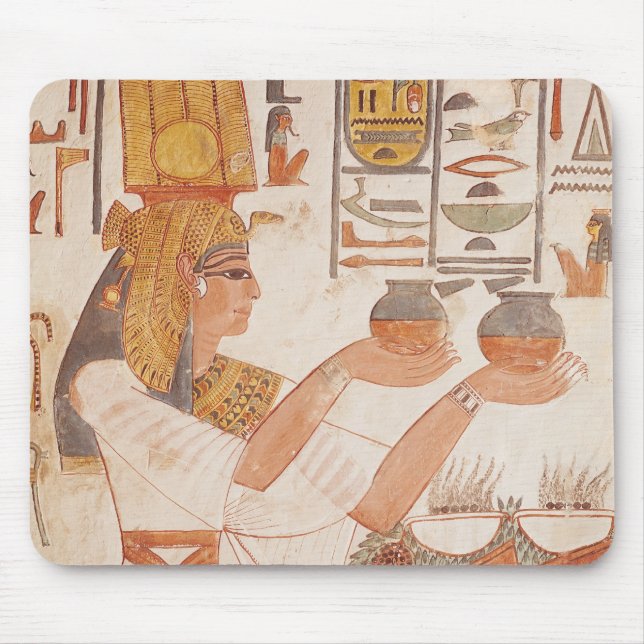 Mousepad Nefertari que faz um oferecimento (Frente)