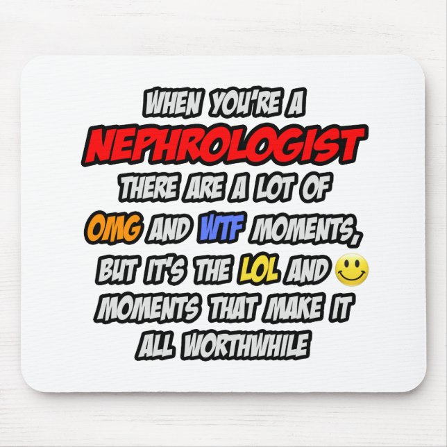 Mousepad Nefrologista... OMG WTF LOL (Frente)