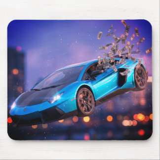 Mousepad Negociante de Ações Supercarro Cinematográfico Din
