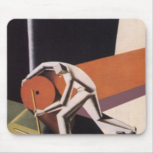 Mousepad Negócio do vintage, tecidos do art deco e matéri