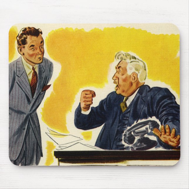 Mousepad Negócios Antigos, Funcionário de CEO Louco Executi (Frente)