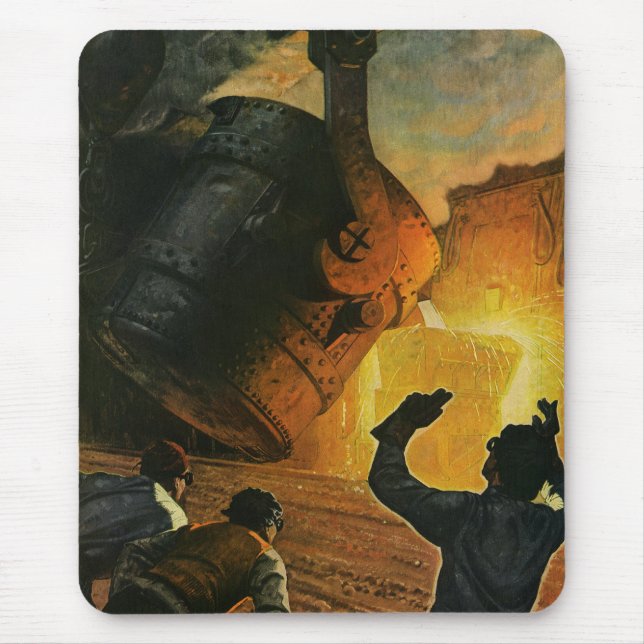 Mousepad Negócios Antigos, Indústria de Fabricação de Aço (Frente)