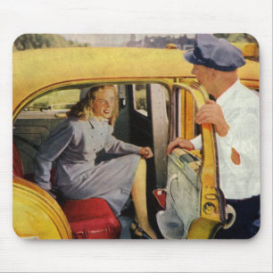 Mousepad Negócios Antigos, Passageira Mulher Motorista de T