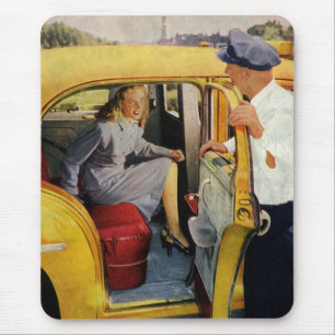 Mousepad Negócios Antigos, Passageira Mulher Motorista de T