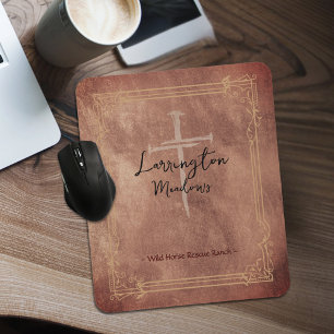 Mousepad Negócios Eqüinos Logotipo Cruz Personalizado Weste
