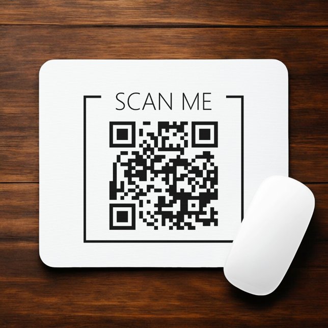 Mousepad Negócios Minimalista Código QR Scan Me  (Criador carregado)