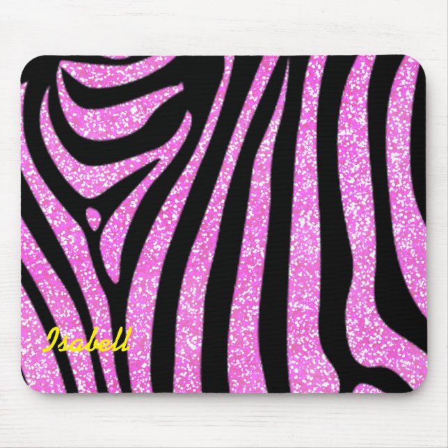 Mousepad Negra Zebra Strike Nome Largura (Frente)