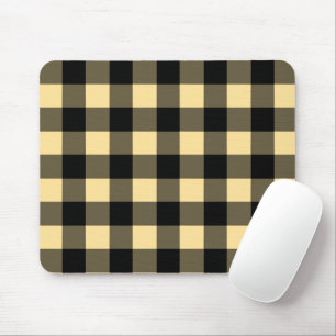 Mousepad Negro de búfalo e amarelo