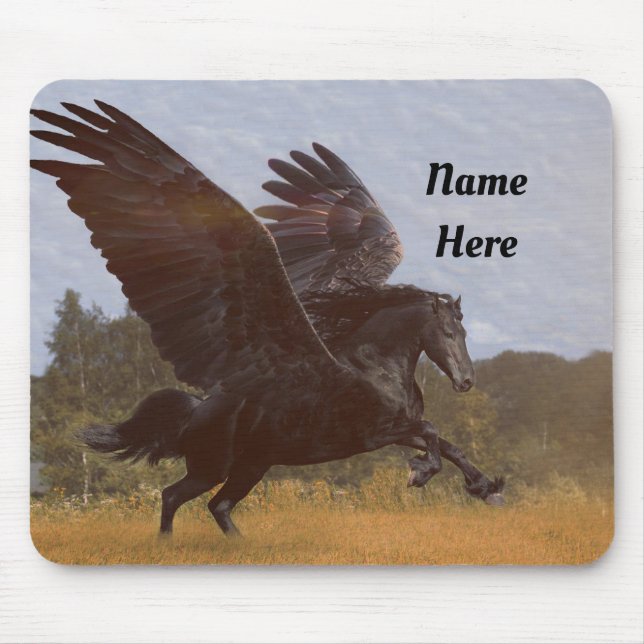 Mousepad Negro Pegasus (Frente)