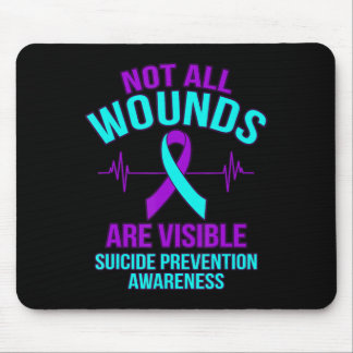 Mousepad Nem todas as feridas são visíveis e felizes consci