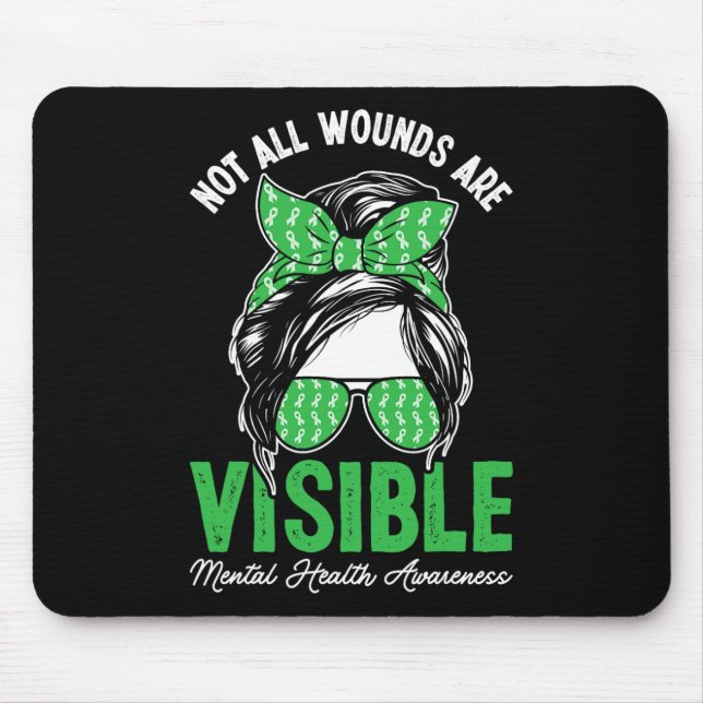 Mousepad Nem Todas As Feridas São Visíveis, Mensagem De Saú (Frente)