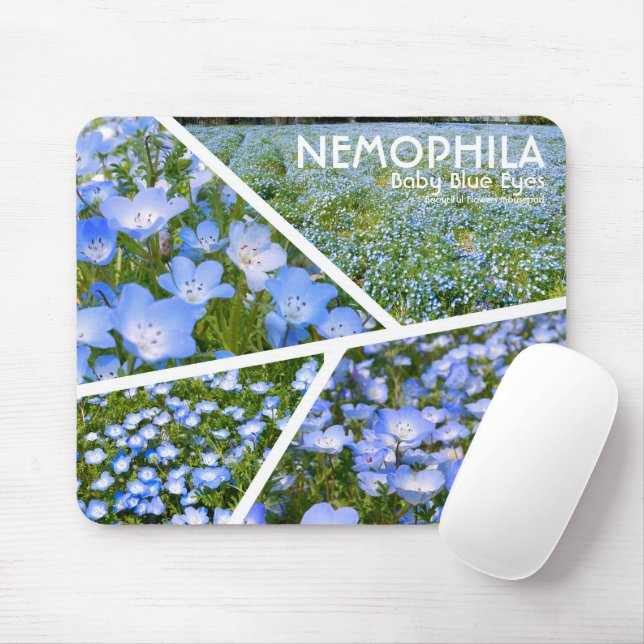 Mousepad NEMOPHILA（Baby Blue Eyes） (Com mouse)