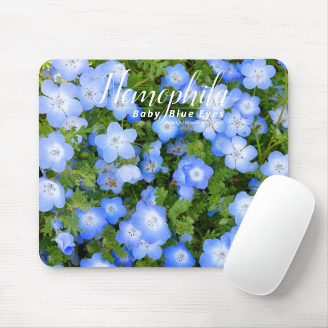 Mousepad NEMOPHILA（Olhos Azuis Bebê） (Com mouse)