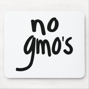 Mousepad Nenhum OGM para o texto negro de Promocional de Co