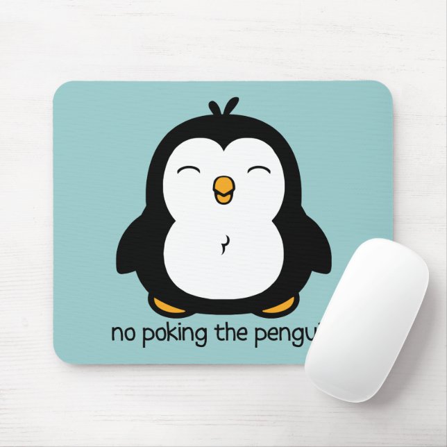 Mousepad Nenhum picar o pinguim (Com mouse)