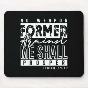 Mousepad Nenhuma arma formada contra mim prosperará cristã