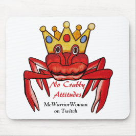 Mousepad Nenhuma atitude de Crabby, MmeWarriorWoman no Twit