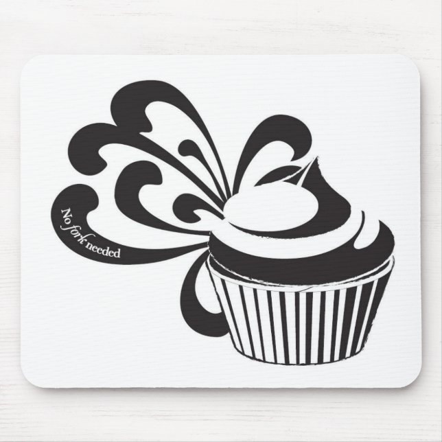 Mousepad "Nenhuma forquilha exigida " (Frente)