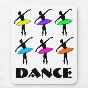 Mousepad Neon Ballerinas Balé Tutu Dance Professora Pointe