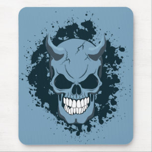 Mousepad Neon Demon Skull