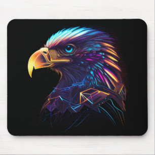 Mousepad Neon Eagle Futuralista Negro