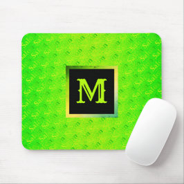 Mousepad Neon Elegante fluorescente monograma