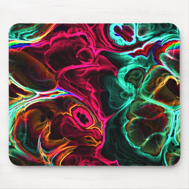 Mousepad Neon Fractal 2 (Frente)