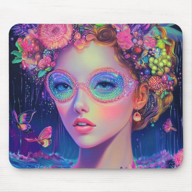 Mousepad Neon Garden Goddese (Frente)