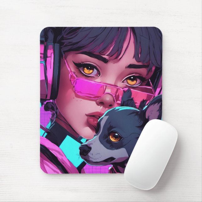 Mousepad Neon Pink- (Com mouse)