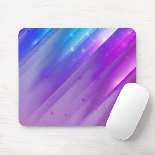 Mousepad Neon Purple Abstrato Angle Design (Com mouse)