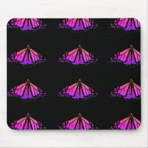 Mousepad Neon rosa e roxo Monarch está por toda a parte