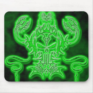 Mousepad Neon Skull