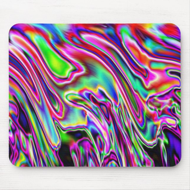 Mousepad Neon Swirls (Frente)