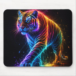 Mousepad Neonfarbener Tiger