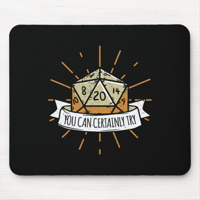 Mousepad Nerd Jogo de Tabuleiro Dungeon Você Pode Certament (Frente)