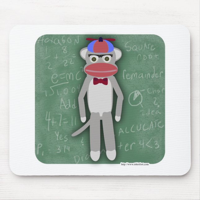 Mousepad Nerdy Anos 50 Legal Brincadeira Macaco Arte (Frente)