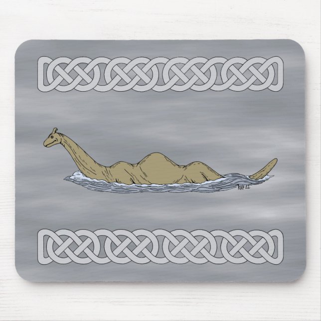 Mousepad Nessie, o monstro do Ness Loch (Frente)