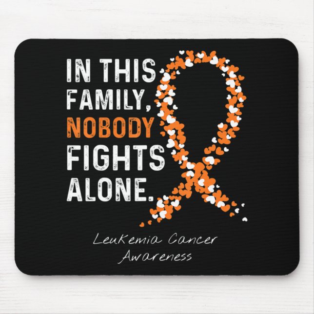 Mousepad Nesta Família Ninguém Luta Sozinha Com O Cancer Da (Frente)