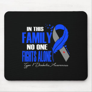 Mousepad Nesta Família Ninguém Luta Sozinho Contra Diabetes