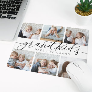 Mousepad Netos tornam a vida grandiosa Colagem de Fotogra